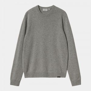 Carhartt Alten Sweatshirt Erkek Gri | ZOE-169340