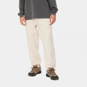 Carhartt American Script Jogging Pantolon Erkek Krema | FDP-328546