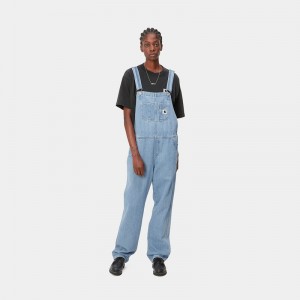 Carhartt Bib Straight Tulum Kadın Mavi | EWR-649750