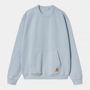 Carhartt Billy Sweatshirt Erkek Mavi | FAK-816529