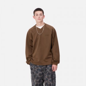 Carhartt Bolan V-Neck Sweatshirt Erkek Kahverengi | BYO-370815