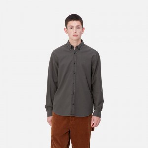 Carhartt Bolton Gömlek Erkek Koyu Gri | SFD-745239