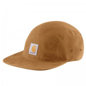 Carhartt Canvas Five Panel Şapkalar Erkek Kahverengi | FCJ-140759