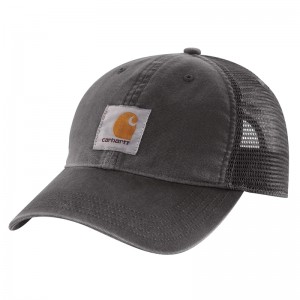 Carhartt Canvas Mesh-Back Şapkalar Erkek Gri | NRG-127036