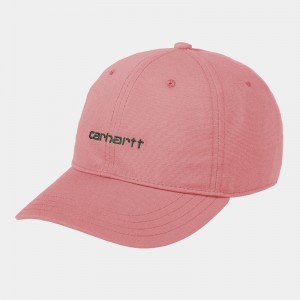 Carhartt Canvas Script Şapkalar Erkek Pembe | DOZ-801572