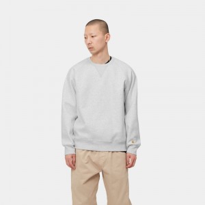 Carhartt Chase Sweatshirt Erkek Gri | CFL-579138