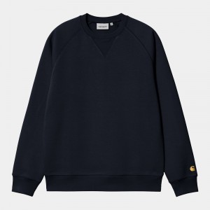 Carhartt Chase Sweatshirt Erkek Siyah | JMD-268513