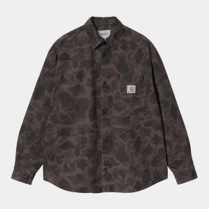 Carhartt Duck Gömlek Erkek Koyu Gri | GHC-435890