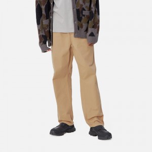 Carhartt Flint Pantolon Erkek Bej Rengi | APG-075361