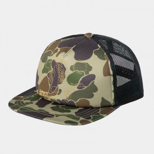 Carhartt Flying Ducks Trucker Şapkalar Erkek Yeşil | ZRC-624315