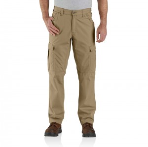 Carhartt Force® Relaxed Fit Ripstop Cargo Iş Pantolonu Erkek Koyu Haki | IBG-184769