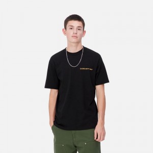 Carhartt Home State Tişört Erkek Siyah | DCQ-138760