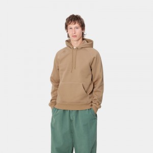 Carhartt Hooded Chase Kapşonlu Erkek Haki | JLR-279603