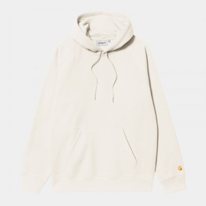 Carhartt Hooded Chase Kapşonlu Erkek Krema | IAH-628751