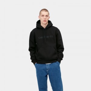 Carhartt Hooded Kapşonlu Erkek Siyah | TUD-708249