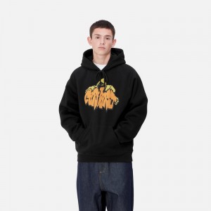 Carhartt Hooded Yute Kapşonlu Erkek Siyah | CVP-571230