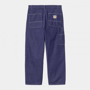 Carhartt Midland Double Knee Pantolon Erkek Koyu Mavi | ZQR-674539