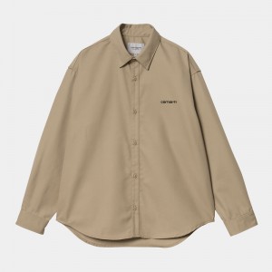 Carhartt Module Script Gömlek Erkek Bej Rengi | MRF-243561