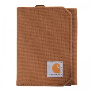 Carhartt Nylon Duck Trifold Cüzdan Erkek Kahverengi | PQX-239540