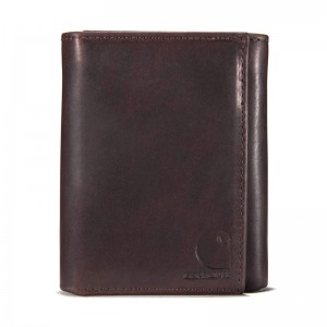 Carhartt Oil Tan Trifold Cüzdan Erkek Koyu Kahverengi | AXI-419860