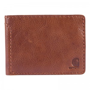 Carhartt Patina Leather Bifold Cüzdan Erkek Kahverengi | OCL-968203