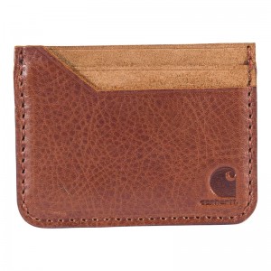 Carhartt Patina Leather Front Pocket Cüzdan Kadın Kahverengi | TKU-540398