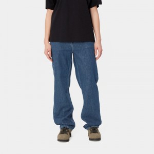 Carhartt Pierce Straight Pantolon Kadın Mavi | PRS-170348