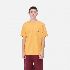 Carhartt Pocket Tişört Erkek Mango | WHM-963150