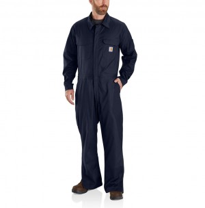 Carhartt Rugged Flex® Canvas Coverall Tulum Erkek Lacivert | UDS-461250