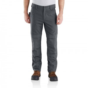 Carhartt Rugged Flex® Steel Multi Pocket Double-Front Pantolon Erkek Gri | BTF-754190