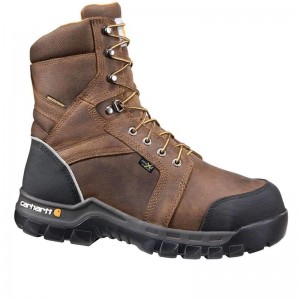 Carhartt Rugged Flex® Waterproof Met Guard 8" Composite Toe Iş Botu Erkek Koyu Kahverengi | LIV-605298