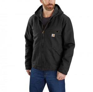 Carhartt Sherpa-Lined Ceket Erkek Siyah | JIS-487023