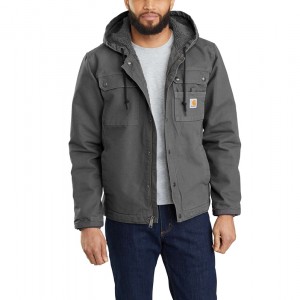 Carhartt Sherpa-Lined Utility Ceket Erkek Gri | ZVJ-325461