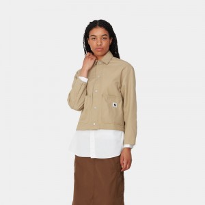 Carhartt Simple Gömlek Ceket Kadın Haki | WIF-278190