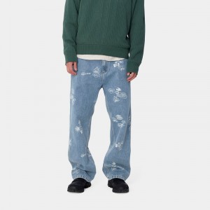 Carhartt Stamp Pantolon Erkek Mavi | EJD-248657