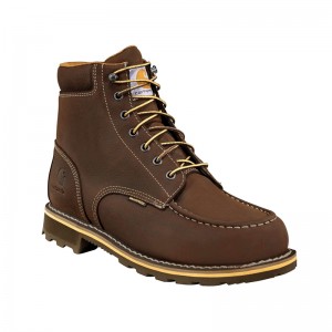 Carhartt Traditional Welt Waterproof 6" Moc Toe Iş Botu Erkek Koyu Kahverengi | HDX-201735