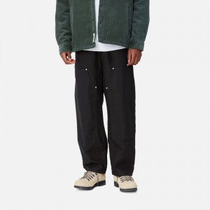 Carhartt Walter Double Knee Pantolon Erkek Siyah | QIE-907643