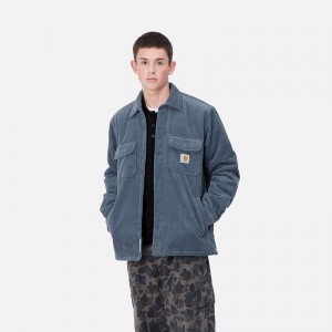 Carhartt Whitsome Gömlek Ceket Erkek Mavi | UKW-642317