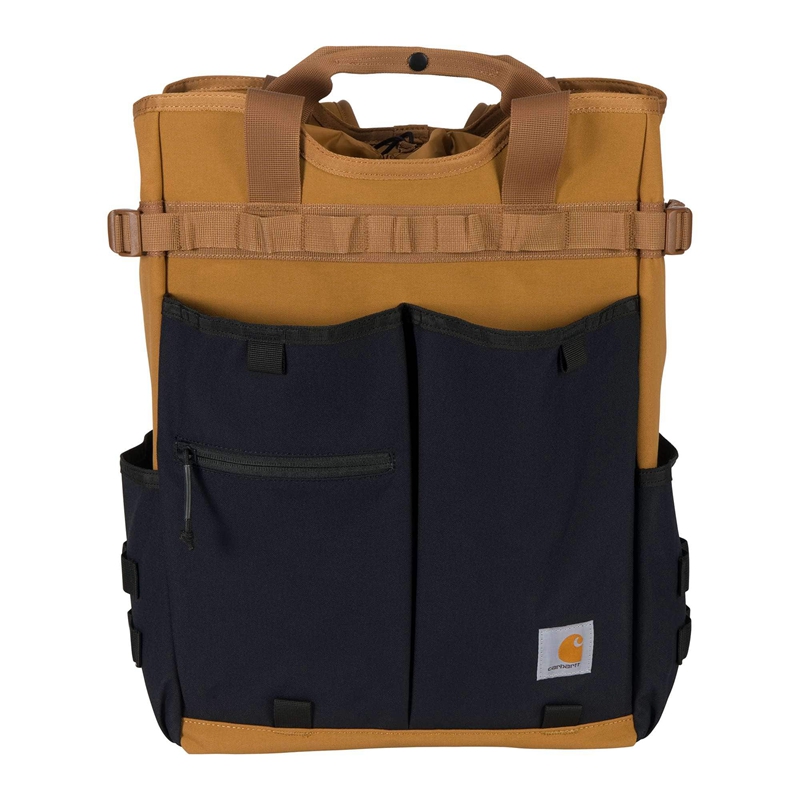 Carhartt 28L Nylon Cinch-Top Convertible Tote Sırt Çantası Erkek Kahverengi | SXP-618029