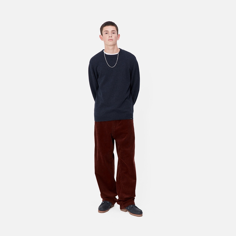 Carhartt Alten Sweatshirt Erkek Lacivert | TIG-562970