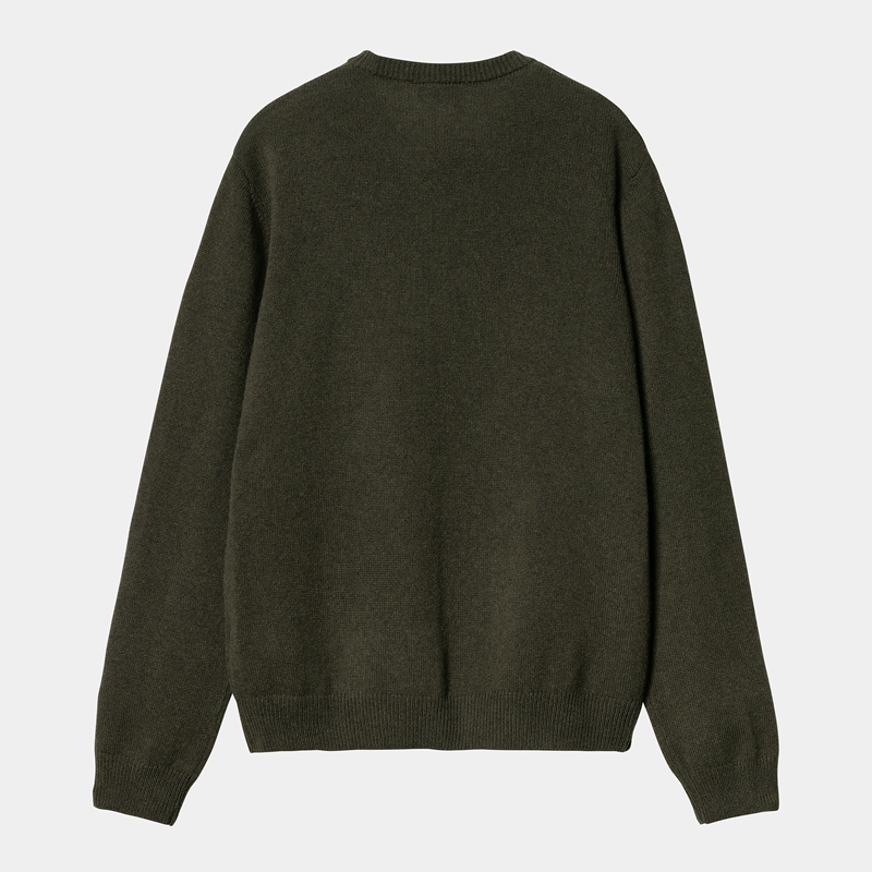 Carhartt Alten Sweatshirt Erkek Zeytin Yeşili | ISJ-956410