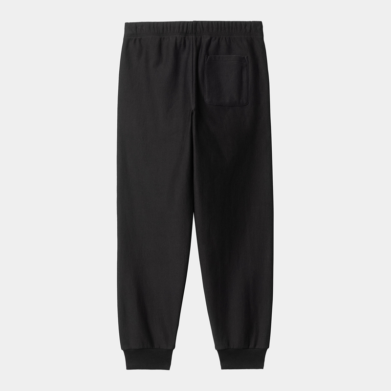 Carhartt American Script Jogging Pantolon Erkek Siyah | UFZ-642305