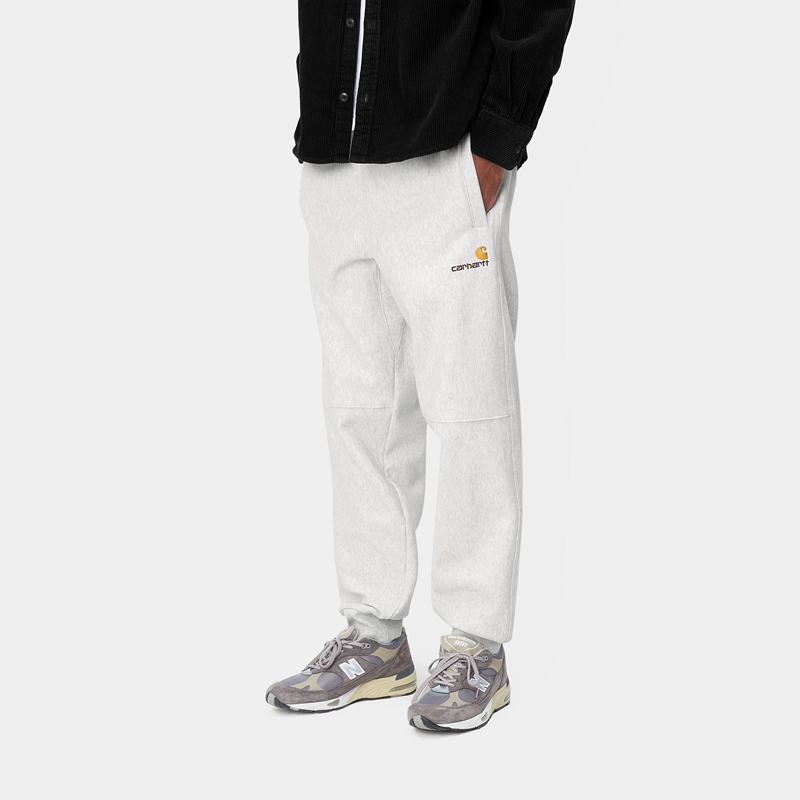 Carhartt American Script Jogging Pantolon Erkek Gri | CHJ-329504