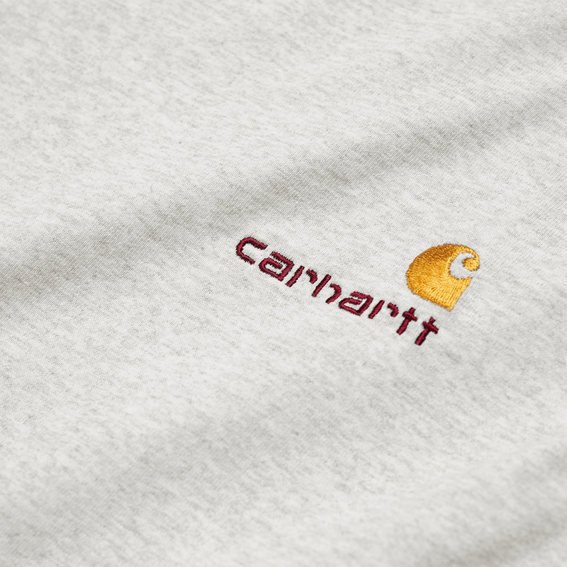 Carhartt American Script Tişört Erkek Gri | OMK-267415