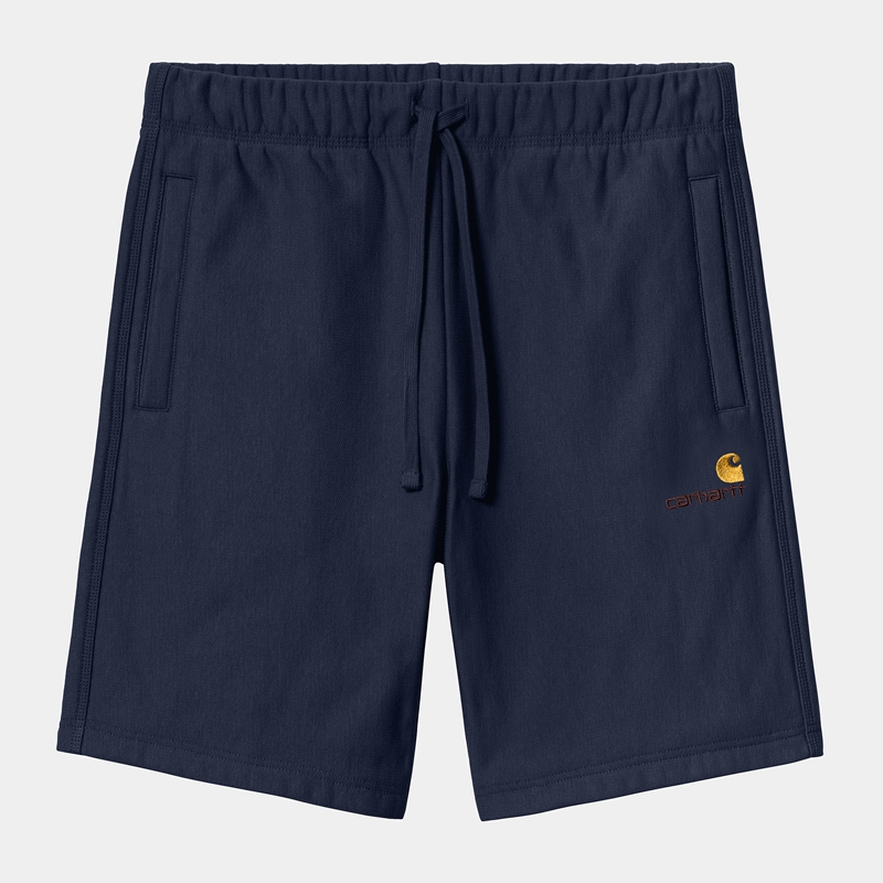 Carhartt American Script Şort Erkek Lacivert | DAX-075624