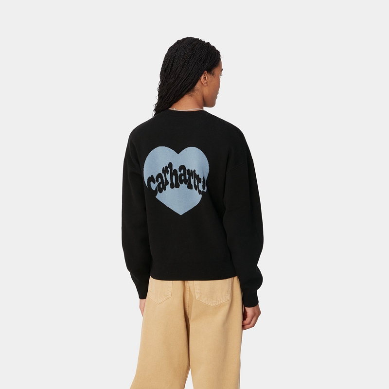 Carhartt Amour Sweatshirt Kadın Siyah | USR-182764