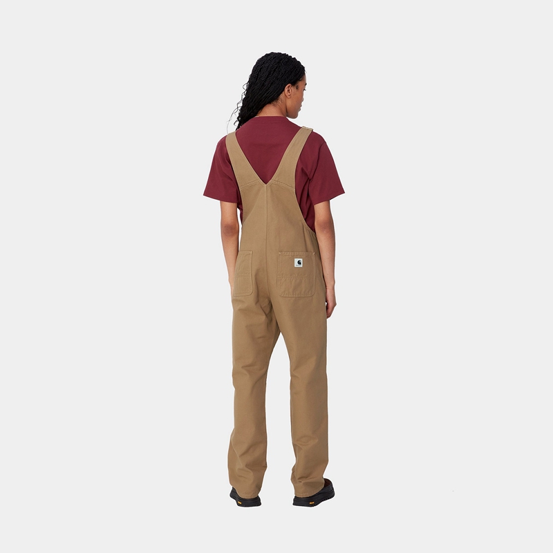 Carhartt Bib Straight Tulum Kadın Bej Rengi | CXZ-180253