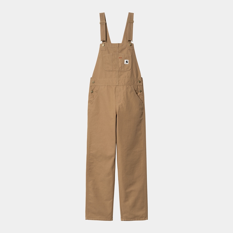 Carhartt Bib Straight Tulum Kadın Bej Rengi | CXZ-180253