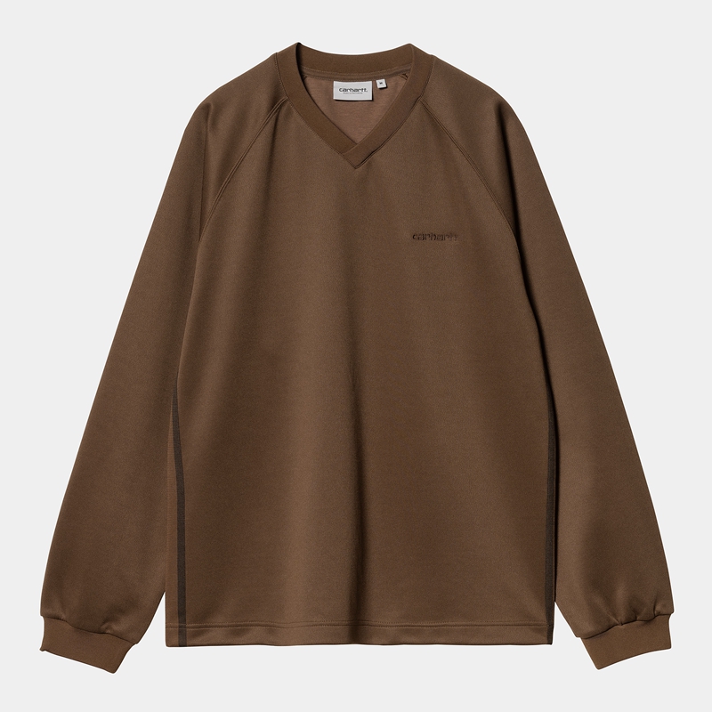 Carhartt Bolan V-Neck Sweatshirt Erkek Kahverengi | BYO-370815