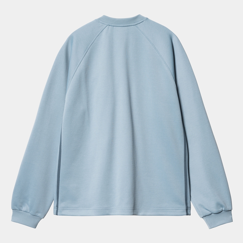 Carhartt Bolan V-Neck Sweatshirt Erkek Mavi | JNH-413560